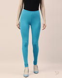 Cotton Churidar Legging - Cyan Cyan