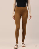 Cotton Churidar Legging - Golden Brown