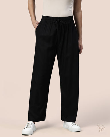 Viscose Kurti Pant - Black