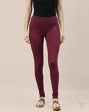 Cotton Churidar Legging - Grape Vine