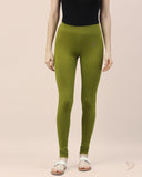 Cotton Churidar Legging - Olive