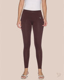Cotton Ankle Legging - Burgandy
