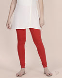 Cotton Churidar Legging - Red Chilli