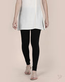 Cotton Churidar Legging - Carbon Black