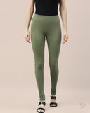 Cotton Churidar Legging - Jungle Green