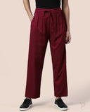 Viscose Kurti Pant - Mehandi Maroon