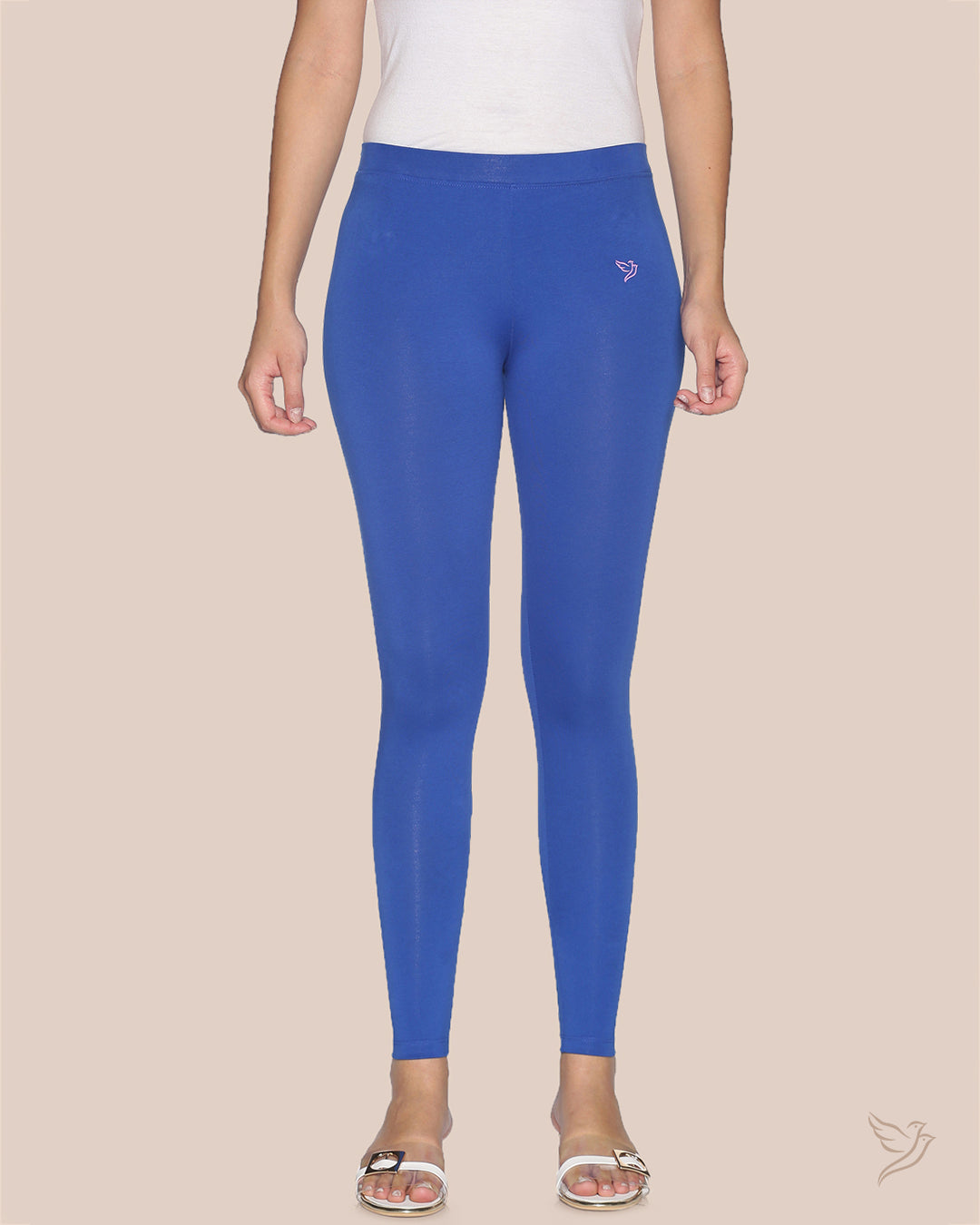 Cotton Ankle Legging Blue Chip - Main Image
