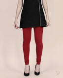 Cotton Churidar Legging - La Burgandy