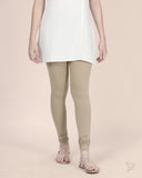 Cotton Churidar Legging - Sand Castle