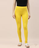 Cotton Churidar Legging - Alphonso Squash