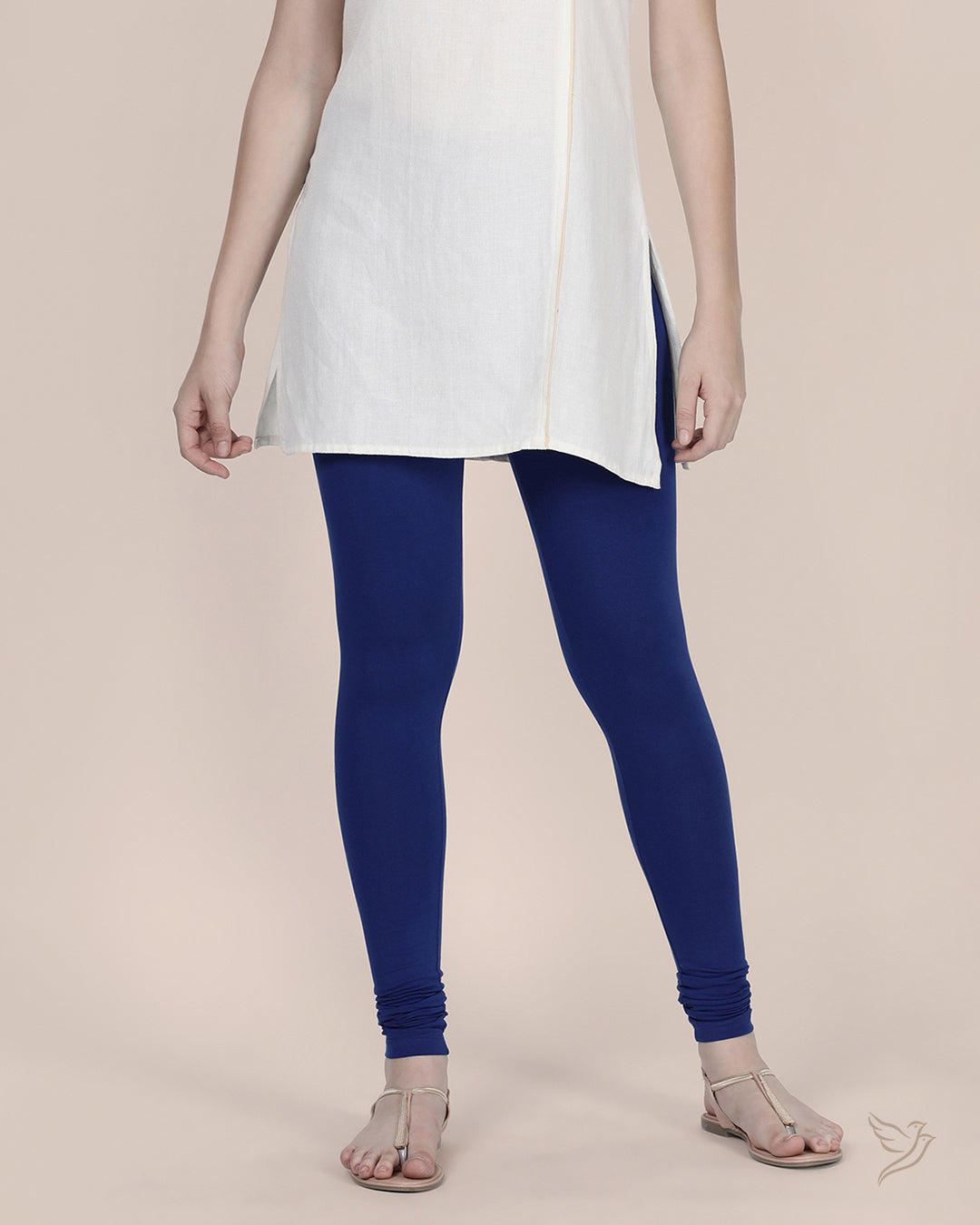 Ink Blue Cotton Churidar Legging