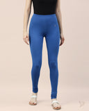 Cotton Churidar Legging - Robin Blue