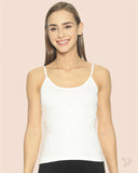 Spaghetti Cami With Adjuster - Pearl White