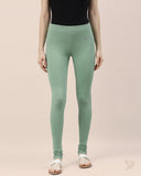 Cotton Churidar Legging - Mint Olive