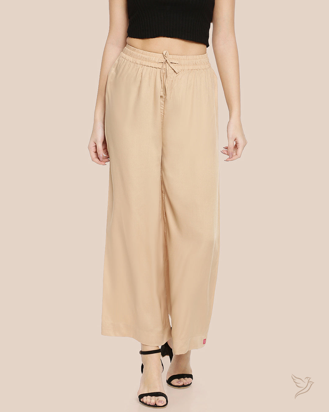 Butter Scotch Women Solid Wide Leg Palazzo