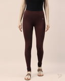 Cotton Churidar Legging - Burgandy