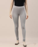 Cotton Churidar Legging - Grey Smoke