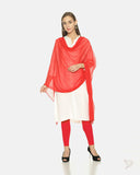 Matching Shawl - Red Chilli