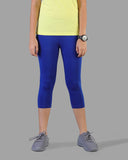 Kids Cotton Capri Legging - Ink Blue