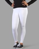 Kids Cotton Ankle Legging - Pearl White