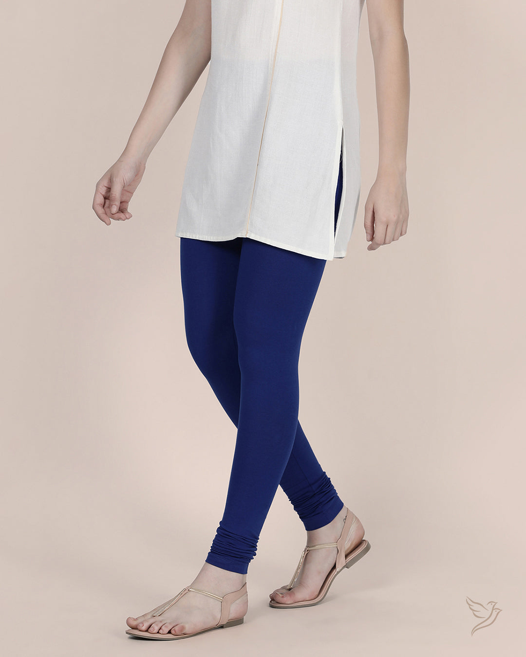 Ink Blue Cotton Churidar Legging for Women