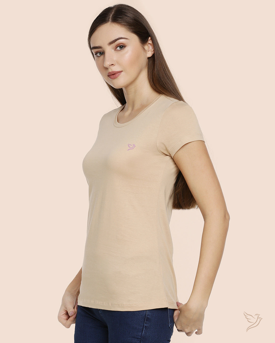  Butter Scotch Slim Fit Signature Tee for Women