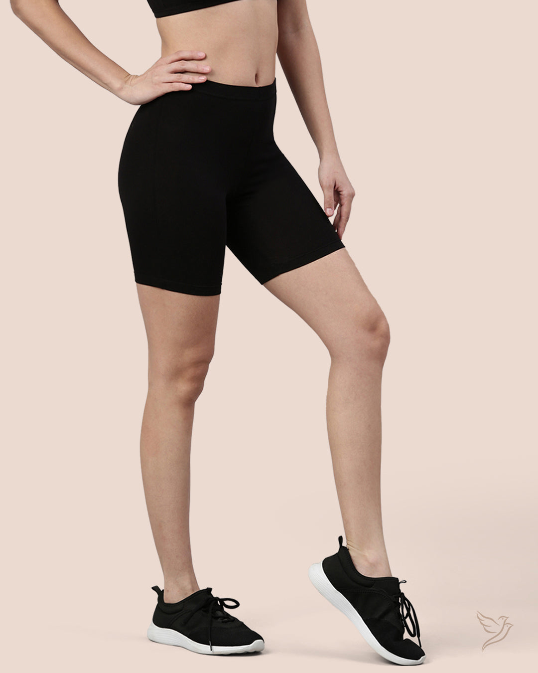 Carbon Black Secura Shorts for Women