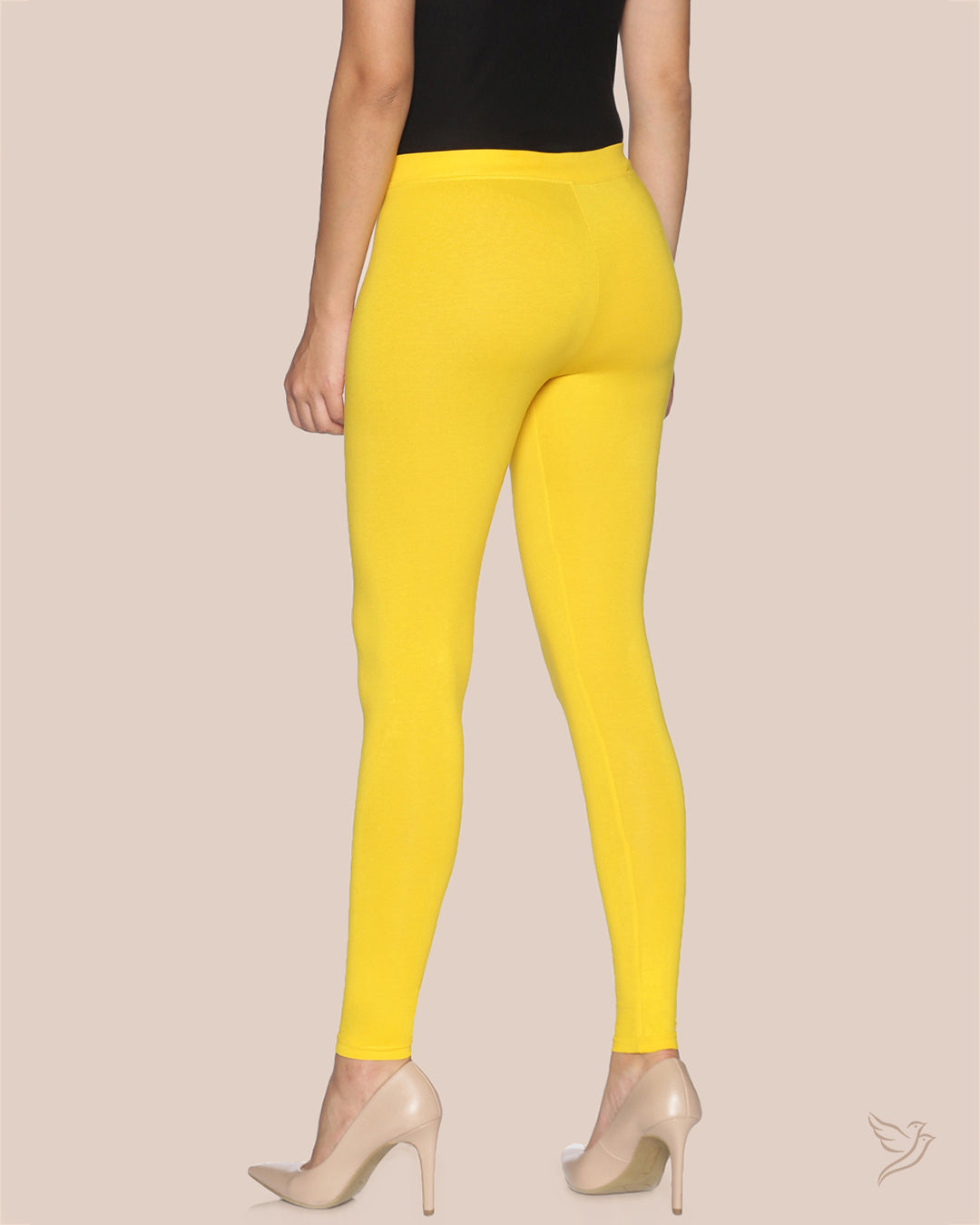 Women Cotton Ankle Legging Alphonso Squash Twin Birds Store