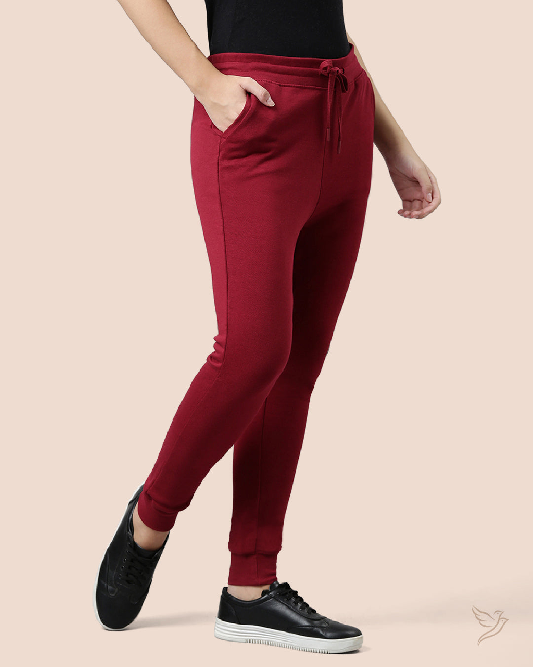 Maroon Jogger for College Girls