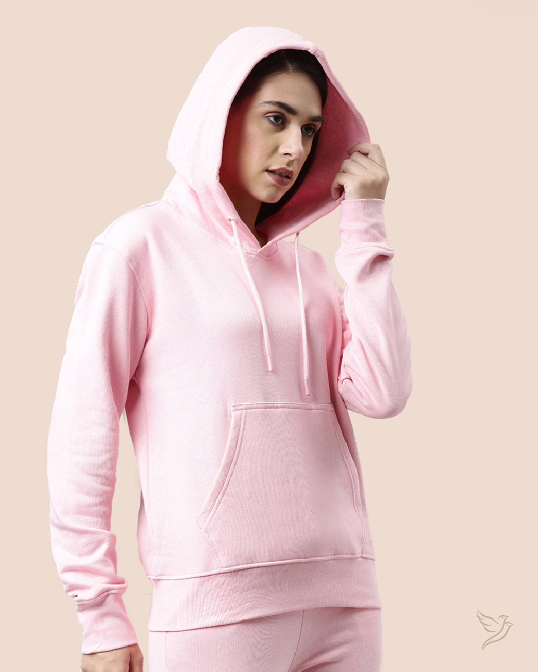 Light Pink Women Hoodie