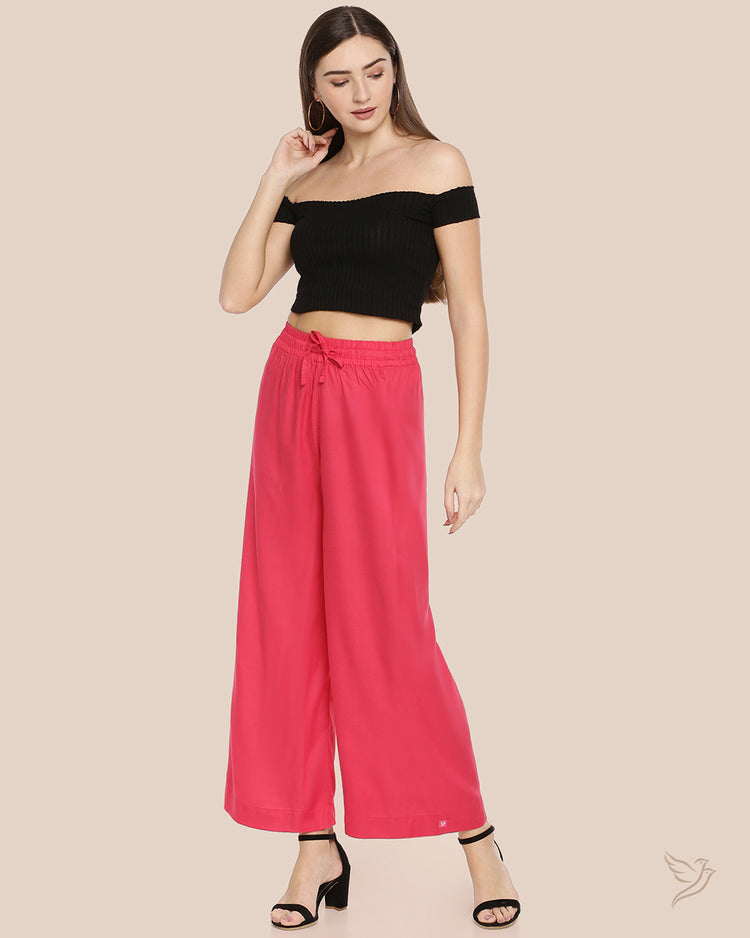 Pink Straight Palazzo