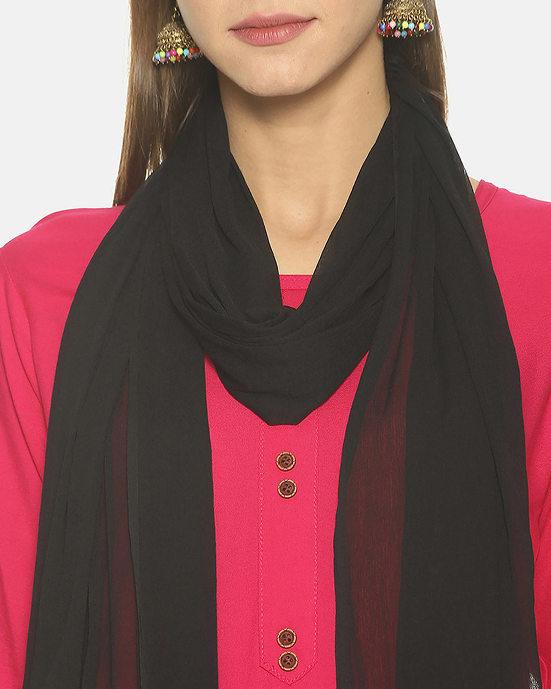 Carbon Black Women Matching Shawl for Women