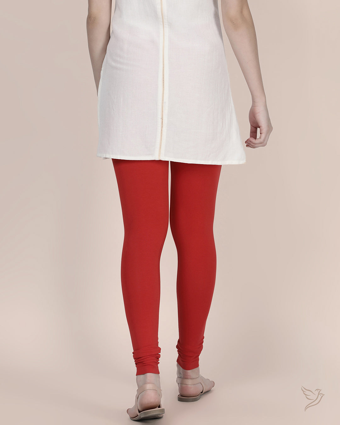 Stylish Red Chilli Cotton Churidar Legging
