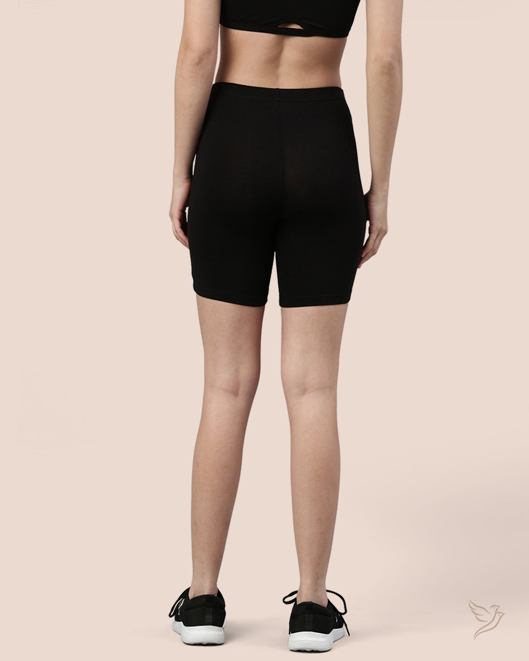 Stylish Carbon Black Women Secura Shorts