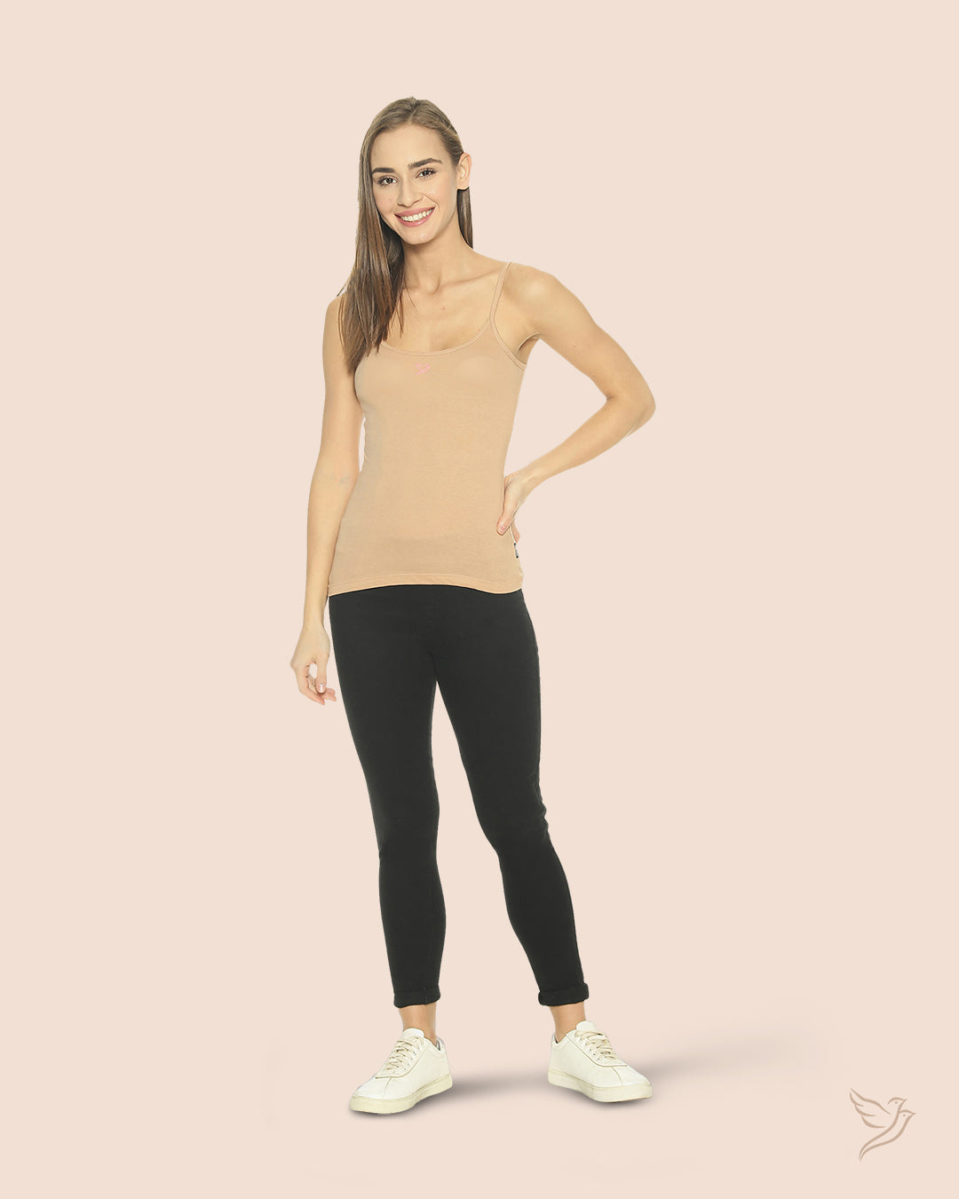 Stylish Natural Skin Cami with Adjuster