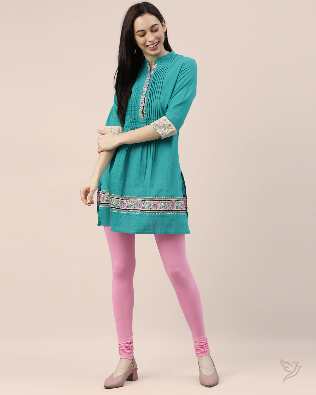 Bamboo Modal Churidar Legging - Black