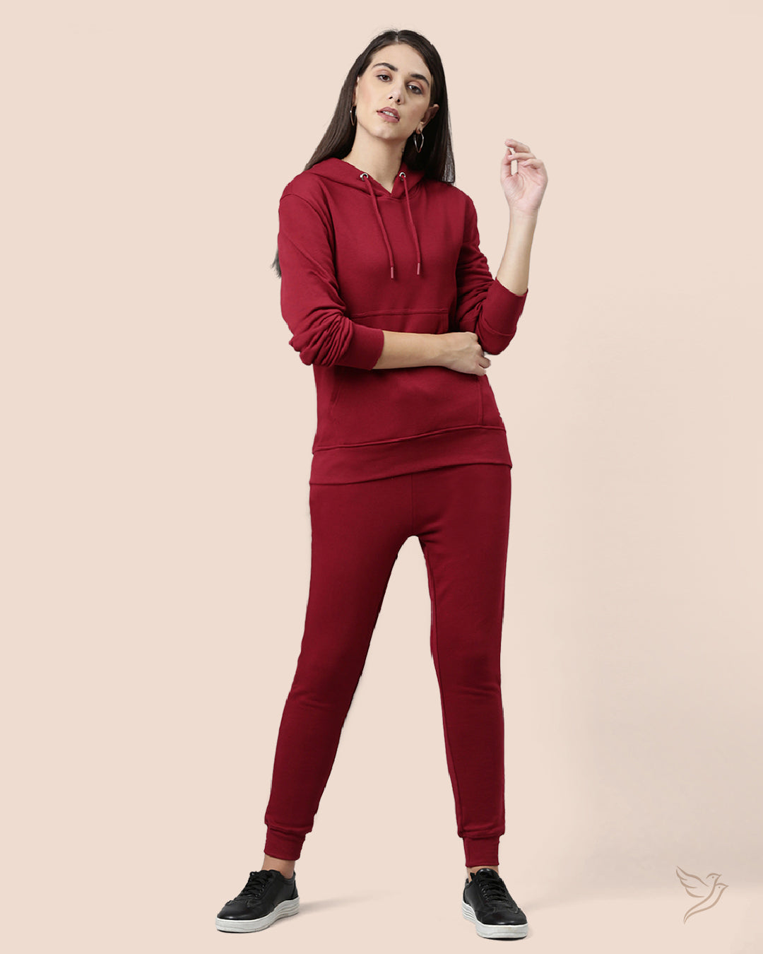 Luxury Maroon Women Jogger