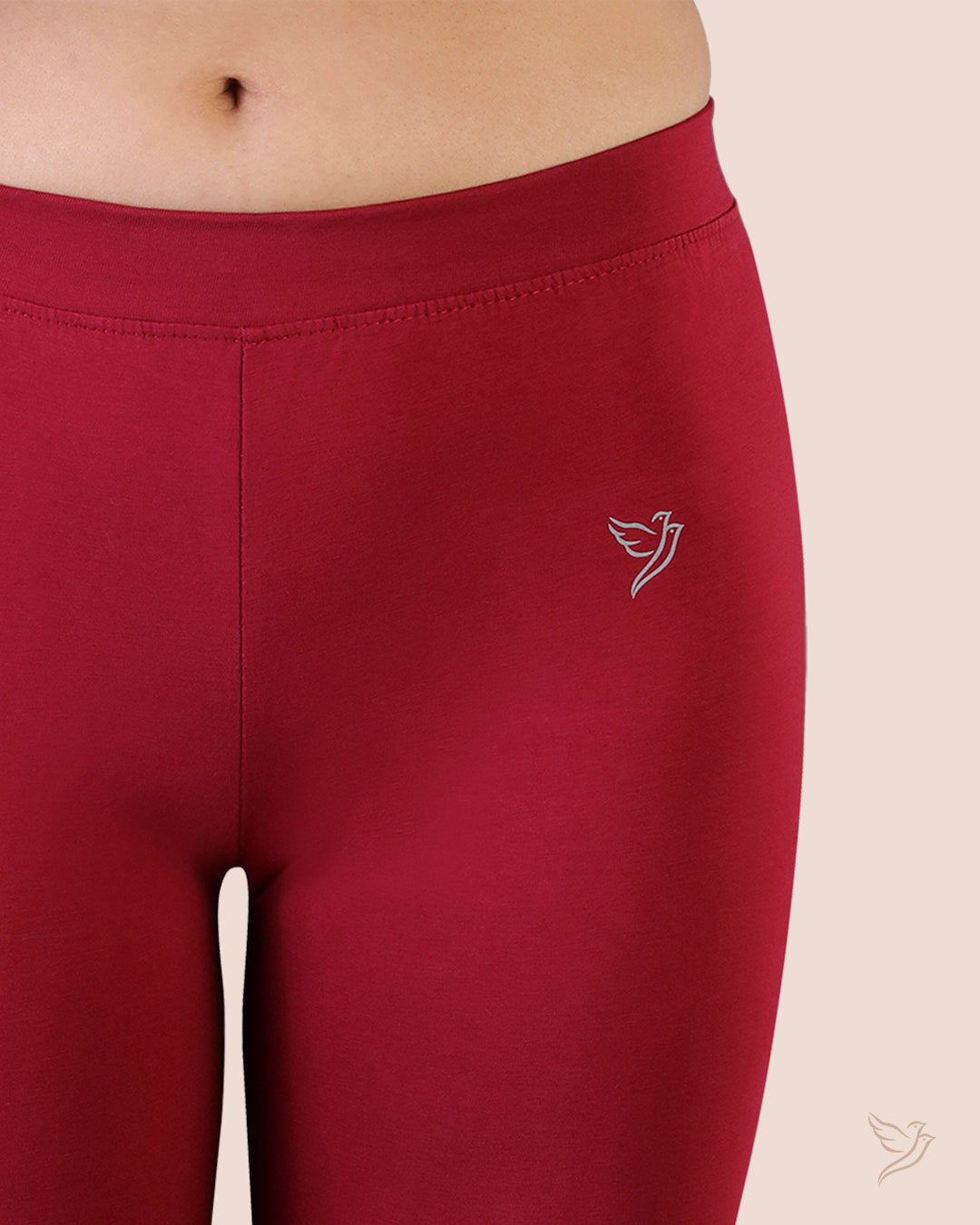 Mehandi Maroon Churidar legging