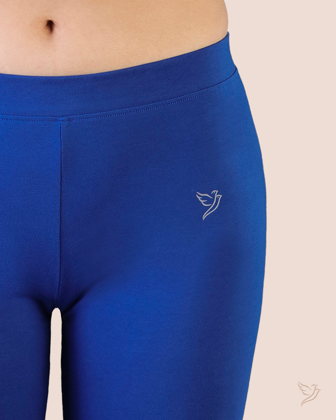 Comfortable Ink Blue Cotton Churidar Legging