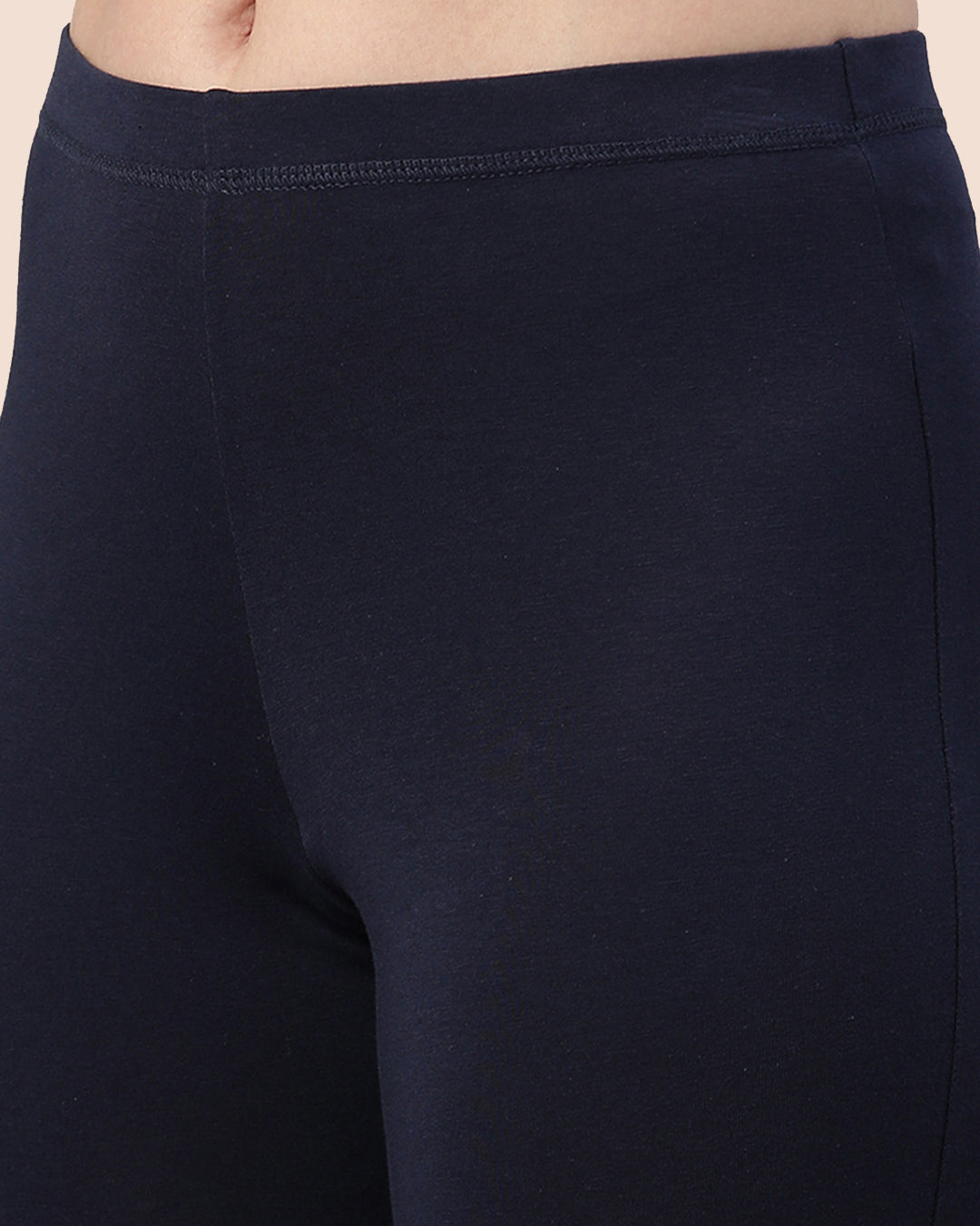 Stretchy Navy Women Secura Shorts