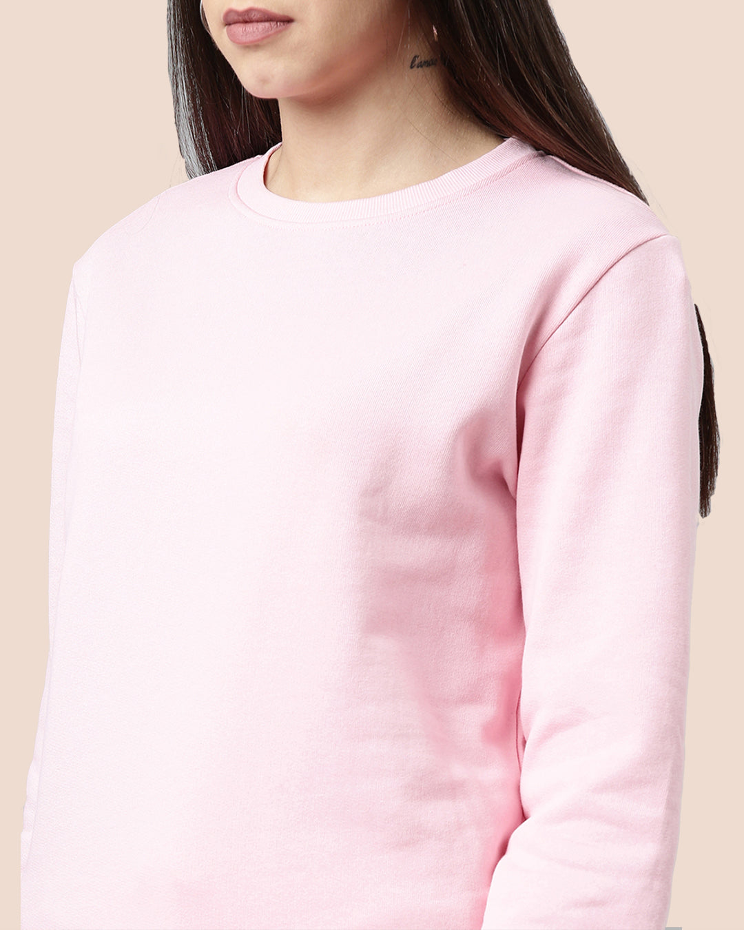 Light Pink Sweat Shirt for Women