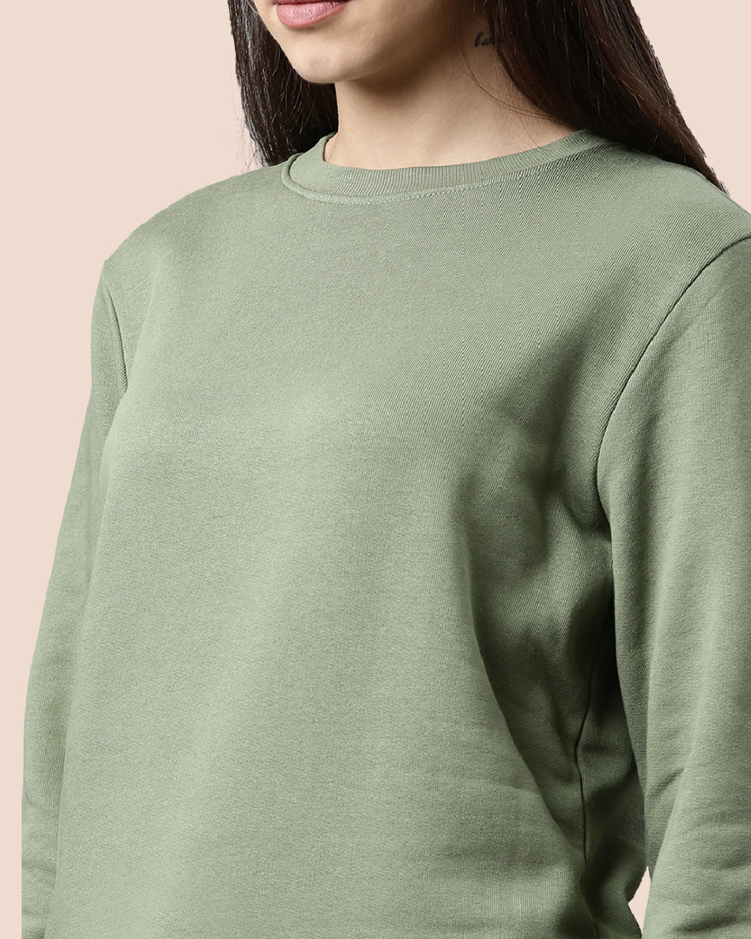 Olive Sweat Shirt for Women
